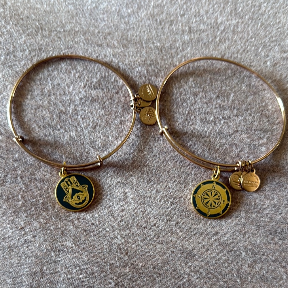 Alex and Ani Rose Gold charm bracelets